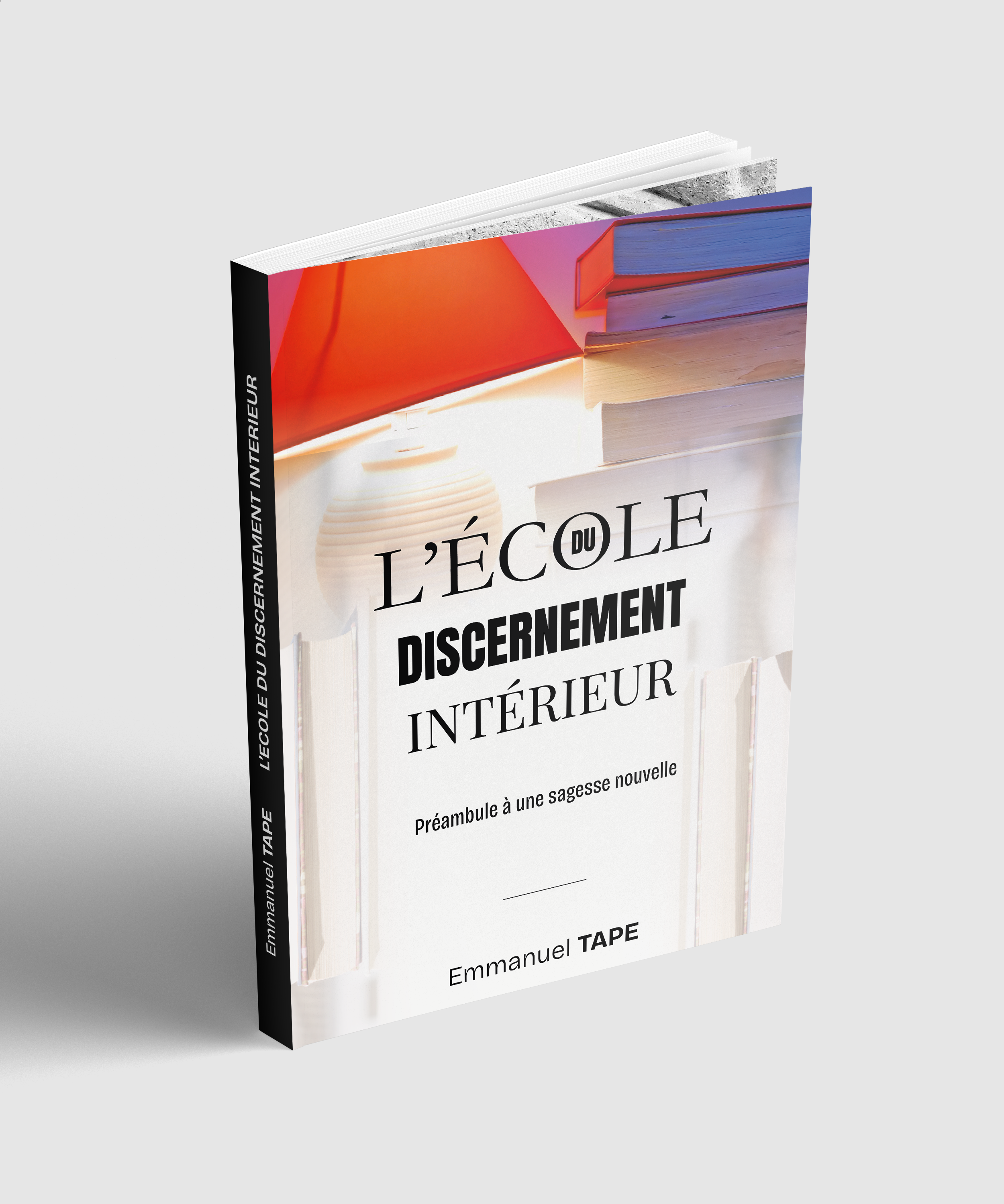 Book mockup: L’école du discernement intérieur